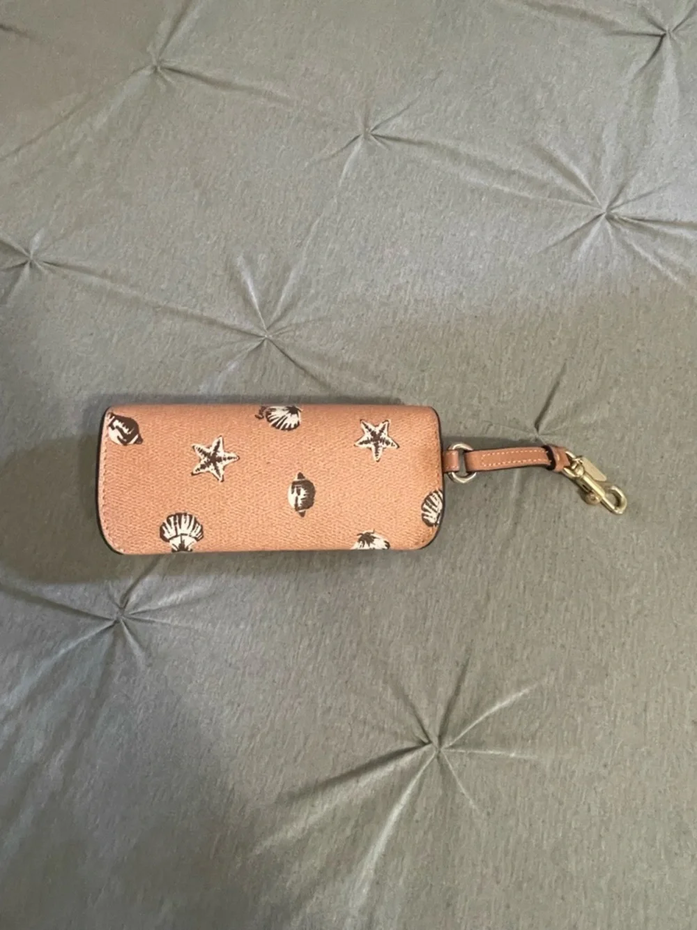 Coach Seashell Wristlet in Light Brown with Gold Hardware - Picture 2 of 5